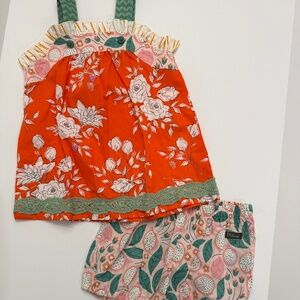 Matilda Jane Platinum top and shorts, size 6